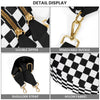Checkered Nylon Crossbody Bum Bag