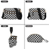 Checkered Nylon Crossbody Bum Bag