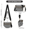 Checkered Nylon Crossbody Bum Bag