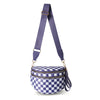Checkered Nylon Crossbody Bum Bag